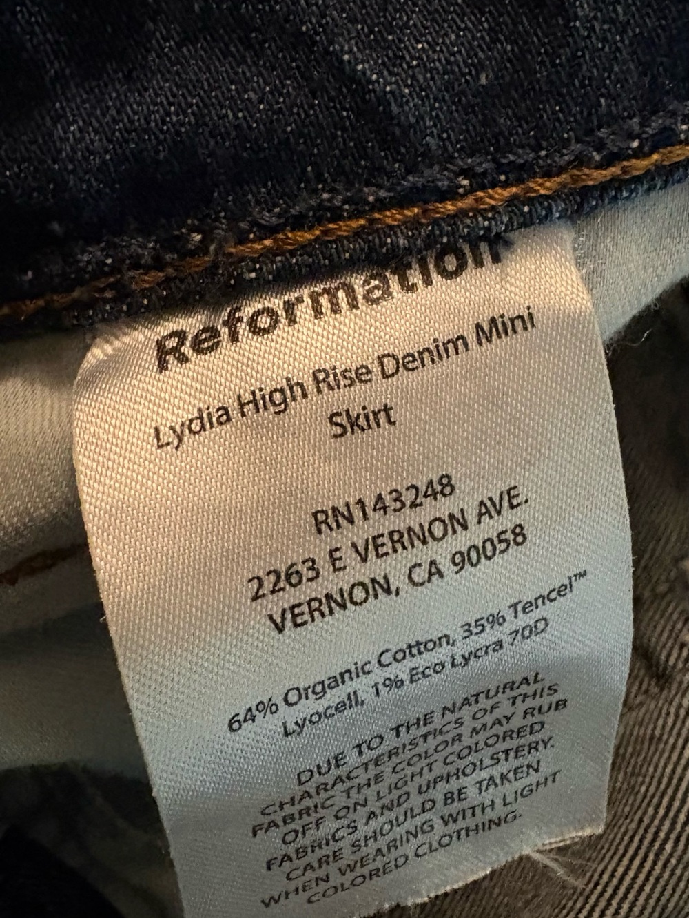 Reformation The Lydia Demin Skirt - Picture 10 of 10